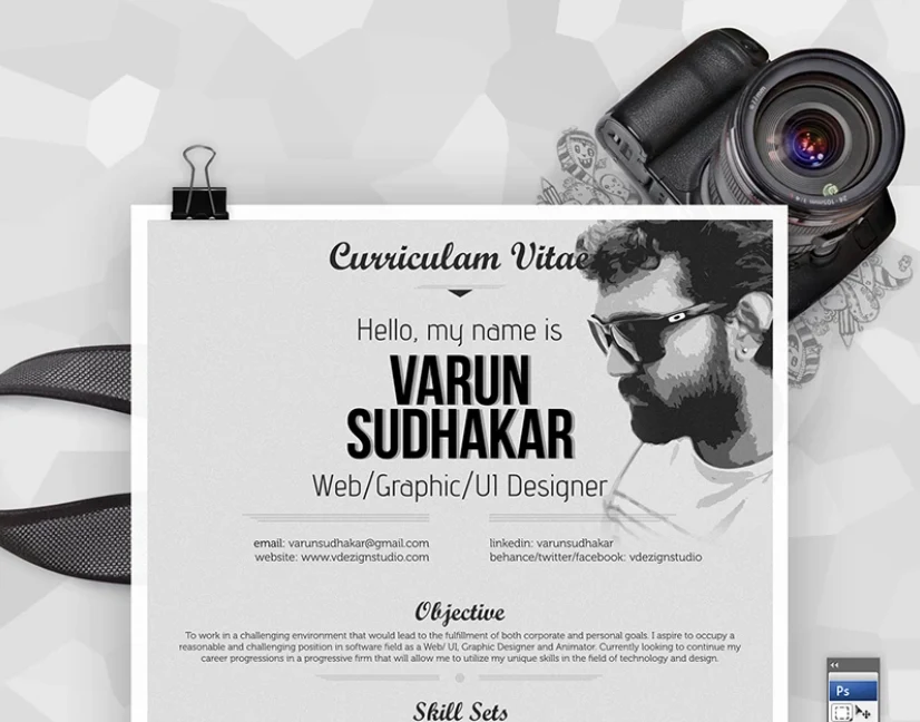 Cover of the Behance project Creative Infographic Resume
